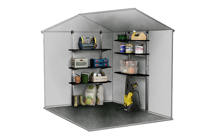 Black Shelf Kit 40 for Storage Sheds - Keter US